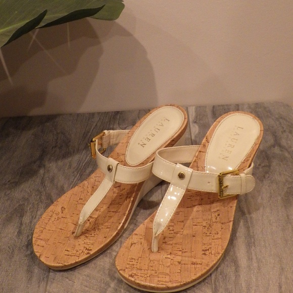 Lauren Ralph Lauren Shoes - Lauren by Ralph Lauren T-strap Wedge Sandal 7.5M